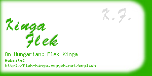 kinga flek business card